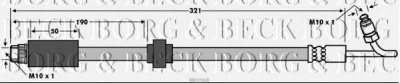 BORG & BECK bbh7668 -  Тормозной шланг